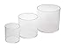 Source One LLC 3 Piece Set 4,6,8 Inch Round Clear Acrylic Riser Sets