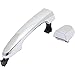 Parts Galaxy Exterior Door Handle for 2011-2015 Kia Sorento Rear Passenger Chrome Plastic