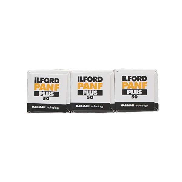 Ilford PanF + Format Folie, Schwarz/Weiß, 3 Stück