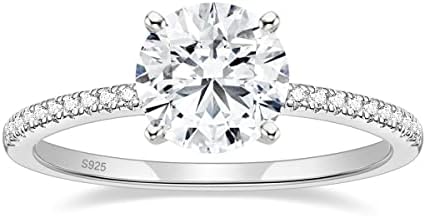 POMODA CT Moissanite Engagement Rings For Women 925 Sterling