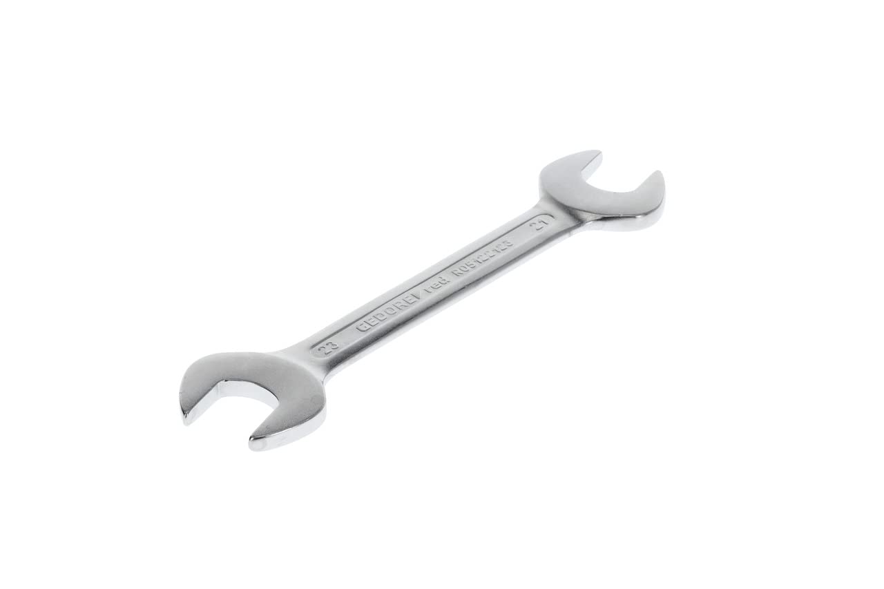 GEDORE red Double open-end spanner, SW 21+23 mm, Metric, Short, Spanner, Open-end spanner, 212 mm long, R05122123