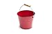 Nantucket Seafood Red Serving Pail Ice Bucket, 7.25 x 7.25 x 6 inches