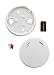 First Alert PR700 Battery-Operated Photoelectric Smoke Alarm, 1-Pack