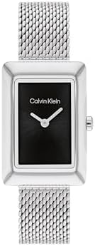 CALVIN KLEIN WOMEN'S BLACK DIAL STAINLESS STEEL WATCH - 25200399 price ...