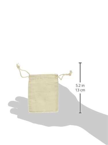 - Cotton Drawstring Muslin Bags, 2.75" X 4" - Pack of 50