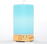 GreenFresh Essential Oil Diffuser – Best Essential Oil Diffuser with Four-In-One Versatility and Seven LED Light Choices – Works Great as a Fragrance Lamp, Air Purifier, Humidifier, or Nightlight