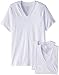 Calvin Klein Men's Undershirts Cotton Classics 4 Pack V Neck T-Shirts, White, Medium