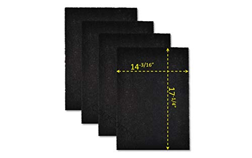 CoreCarbon 4-Pack Exact Fitment Pre-Filter Designed to Fit Honeywell Air Purifier Models HA300, HPA300, HA300BHD, HPA300VP