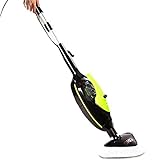 SKG 1500W Steam Mop, Floor Steamer, Carpet Steam Cleaner, Multifunctional Cleaning Machine, Black