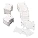 200 Pieces Plastic Floss Bobbins - Cross-Stitch Thread Bobbins Card Thread Holder, Craft DIY Sewing Storage, White