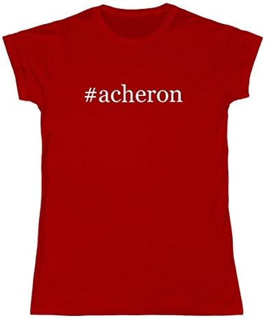 #acheron - Ladies' Juniors Fit Hashtag Tee, Red, XXX-Large