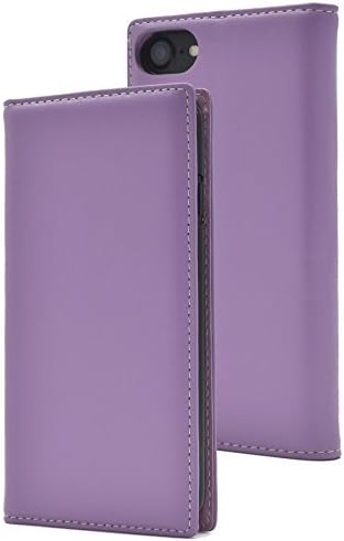 PLATA for iPhone6 / iPhone6s / iPhone7 / iPhone8 Case Sheepskin Leather Lamb Leather Case Notebook type [ lavender ]