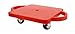 Get Out! Plastic Scooter Board in Red, Wide Handles, 12” x 12” Inches – Gym Class Manual Scooter Board for Kids