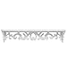 MyGift 24 Inch Elegant White Decorative Wall Mounted Floating Storage Display/Book Shelf/Utility Rack