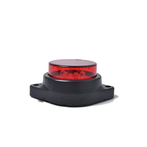 Quaanti 2PC 6LED Car Side Marker Lights Truck Clearance Lights Round Lamp for Automobiles Truck Trailer 12-24V Red (Red) - Thumbnail 6
