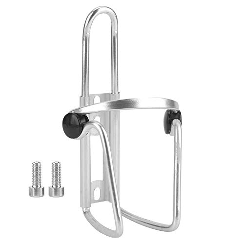 Bike Bottle Cage, Aluminium Alloy Water Bottle Cage Cycling Kettle Holder Bike Bottle Bracket Cup Rack(Silver)