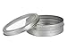 Nakpunar Tin Containers (2 oz Clear Top - Round, Silver) - Set of 8