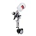 PowRyte Mini HVLP Gravity Feed Air Spray Gun with Regulator
