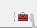 SHANY Chic Makeup Train Case Cosmetic Box Portable Makeup Case Cosmetics Beauty Organizer Jewelry storage with Locks, Multi trays Makeup Storage Box with Makeup Mirror - Ruby Red
