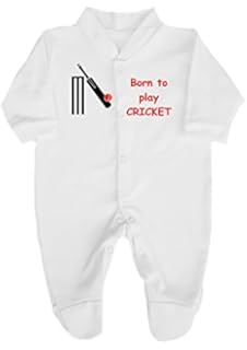 england cricket baby sleepsuit