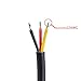 MOKUNGIT 5Pairs 3 Core 3pin Black Pigtail Plastics Waterproof IP65 LED Connector Male Female 40cm/pair Applicable 0.3mm² 15mm Nut for LED Light