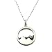 Sterling Silver Mountain Pendant Necklace, 18