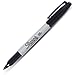 Sharpie Permanent Markers, Fine Point, Black, Box of 12, Includes 5 Color Flag Set