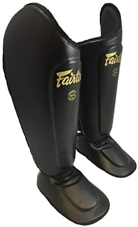 Fairtex Black Ultimate Muay Thai Shin Pads