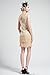 BABEYOND Women's Flapper Dresses 1920s V Neck Beaded Fringed Great Gatsby Dress (Large, Beige)
