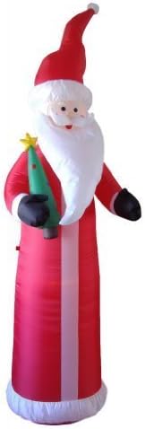 9 Foot Christmas Inflatable Santa Claus with Christmas Tree Yard Decoration by BZB Goods