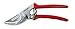 BERGER Tools Bypass #1740 Pruning Shear with Angled Cutting Head for Smaller Hands, Red