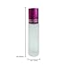 Beauticom® Glass 10ml ~ 1/3 oz Roller Bottles with Metal Cap, Stainless Steel Roll Balls for Essential Oil, Aromatherapy, Perfume, Lip Gloss, Lip Balm, Roll on Bottles (6 Bottles, PINK)