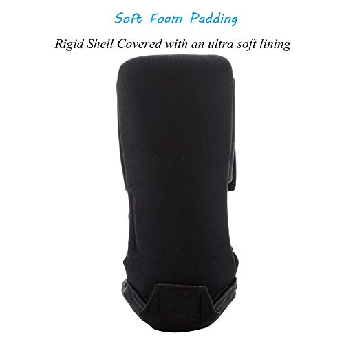 Plantar Fasciitis Night Splint, Adjustable Soft Medical Pneumatic Brace Boot for Pain Relief Large & Black - Thumbnail 4