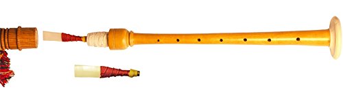 Kids Bagpipe Miniature Playable Bagpipe with Reed In Black Watch Tartan