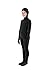 Full Bodysuit Kids Open Face Costume Spandex Stretch Zentai Child Suit (Small, Black)
