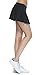 HonourSport Women Cute Cheerleading Skirt Casual Pleated Flare Skort with Pockets