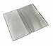 (2-Pack) Multifunction Plastic Clear Zipper Pocket Notebook Organizer ID Card Holder for Traveler's Note Book Journal Refill (M)