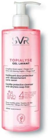 Svr laboratoires topialyse cleansing gel lavant 400ml. for sensitive & dry skin skin beauty