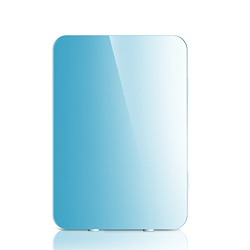 Click Here to See More Images YI HOME- 20L Car Mini Fridge Digital Display Screen Cooling Heating Small Household Single Door Dormitory Removable Partition,Blue