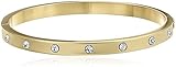 kate spade new york Set In Stone Stone Hinged Clear/Gold Bangle Bracelet