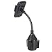 Fonus Car Cup Holder Goose Neck Mount compatible with iPhone X XR XS Max, 6 7 8 Plus - Samsung Galaxy S6 S7 S8 S9 Plus S10, Note 8 9 - LG G6 G7 ThinQ V35 V40 - Google Pixel 2 3 XL - All Smartphones