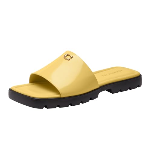 COACH Women’s Florence Sandal, Daffodil, 7