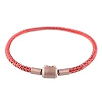 smallwoodi Bangle Bracelet,Minimalist Men Women Weave Wire Red Rope Bracelet Bangle Jewelry Birthday Gift Jewelry Christmas Gift for Men for Women Red