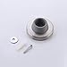 KES SUS 304 Stainless Steel Wall Door Stoppers Rubber Bumper Contemporary Safety Doorstop Sound Dampening Heavy Duty Brushed Finish, HDS214-2-P2