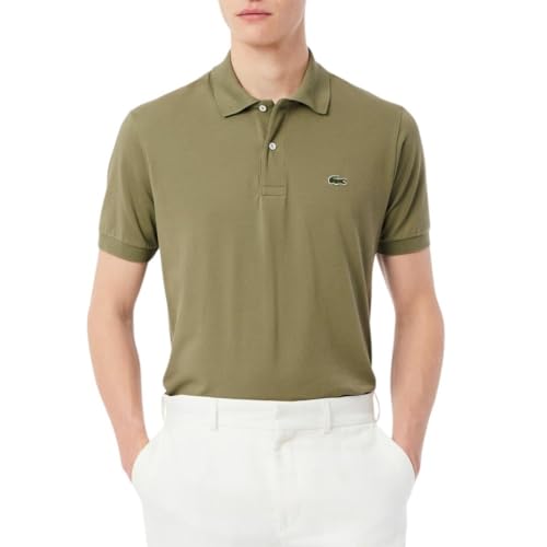 Lacoste Men's Classic Fit L.12.12 Light Piqué Polo Shirt, Khaki, Large