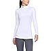 Under Armour Women's ColdGear Authentic Mock, White (100)/Metal, Medium