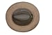 Dorfman Pacific Men's One-Piece Canvas Faux Leather-Trim Safari Hat,Bark,Medium