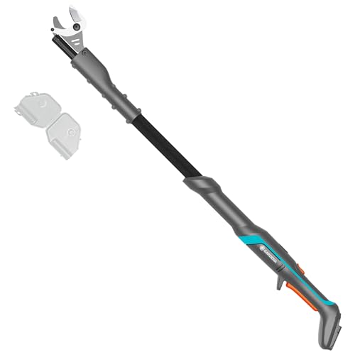 Gardena Akku-Astschere EasyCut 110/18V P4A Solo: Kraftsparendes Schneiden, Bis zu 2,5 m Reichweite, Leicht & ergonomisch, Stahlmesser, Kabellos (14772-55)