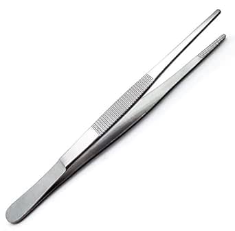 12" Dressing Tissue Forceps Tweezer Surgical Instrument Serrated - Foto 5