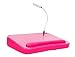 Sofia + Sam Lap Desk with USB Light (Pink) - Memory Foam Cushion - Supports Laptops Up to 17 Inches